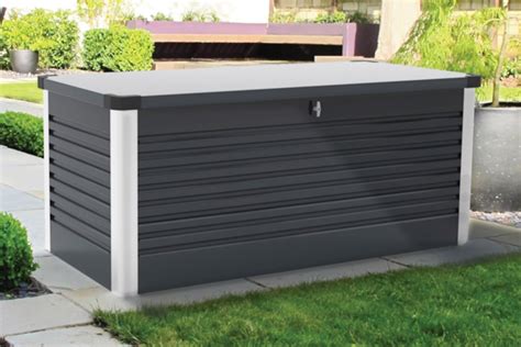 metal storage boxes for garden|secure metal garden storage boxes.